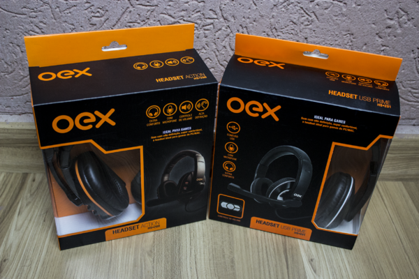 Headset OEX Action HS-200 e Prime HS-201 - GeekTecno